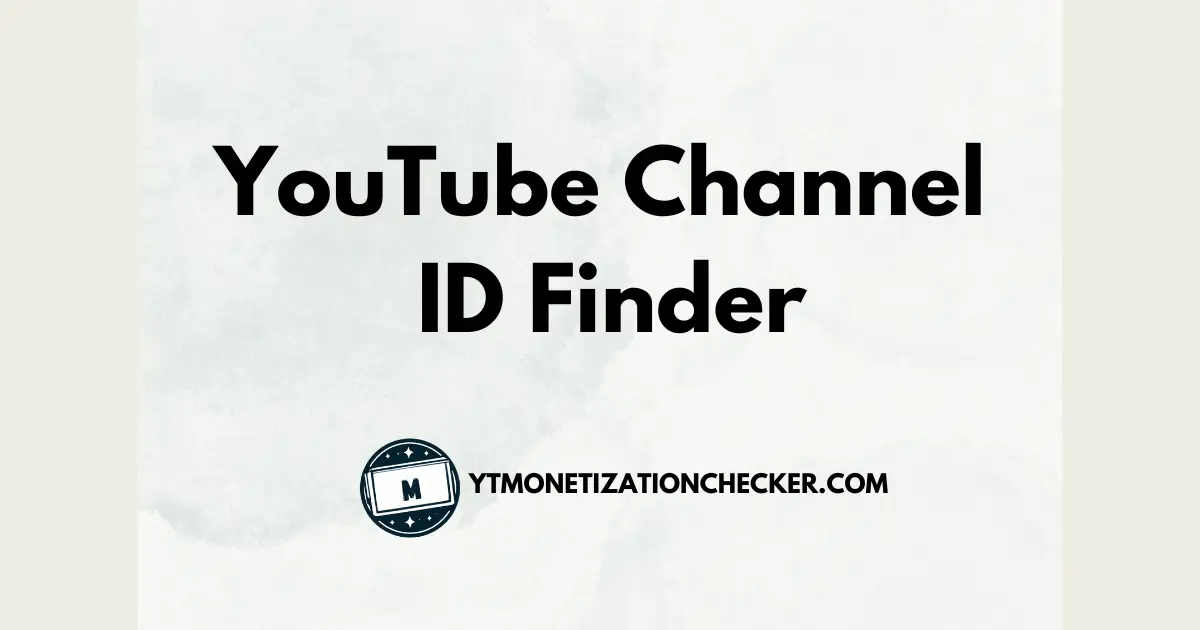 YouTube Channel ID Finder banner