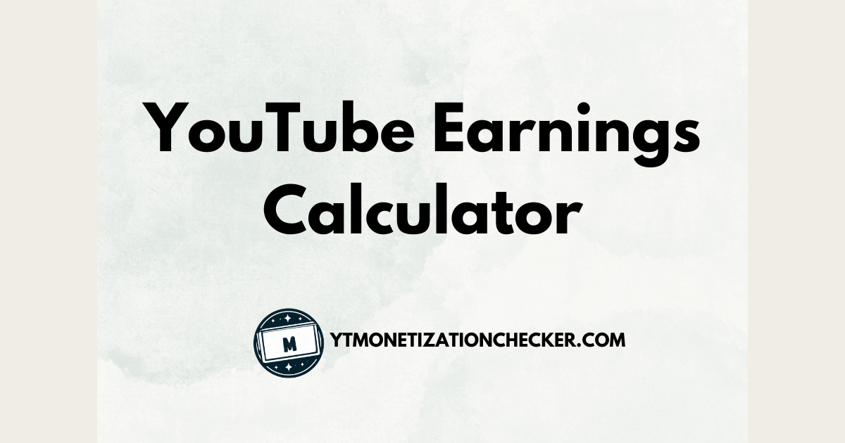 YouTube Earnings Calculator banner