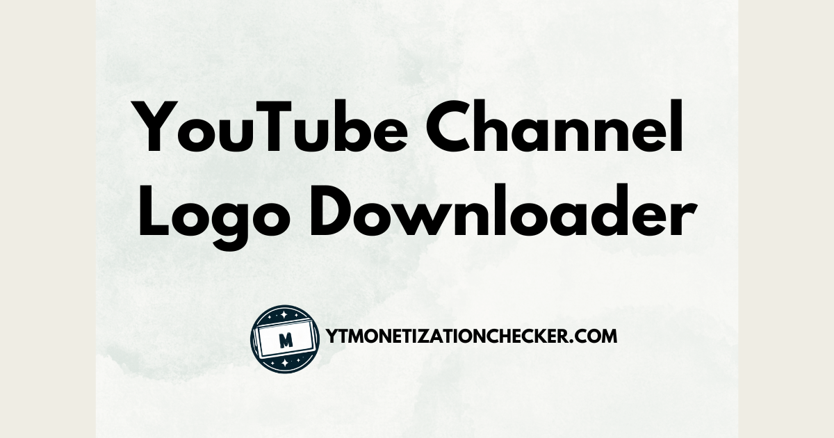 YouTube Channel Logo Downloader banner